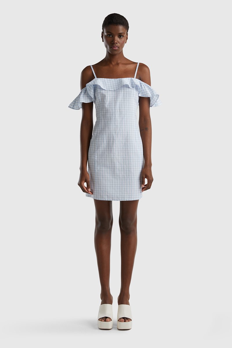 Robe droite en lin - Ciel