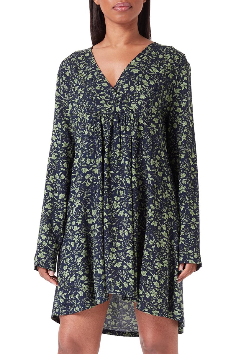 Robe patineuse - Bleu et vert