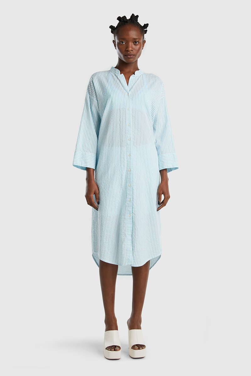 Robe chemise - Ciel