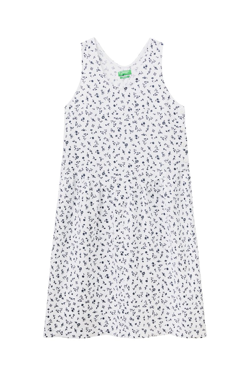 Robe patineuse en lin - Blanc