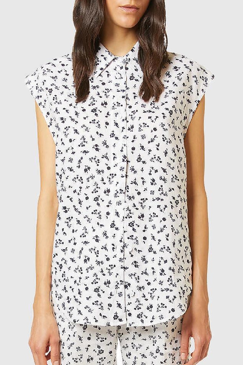 Chemisier en lin - Blanc