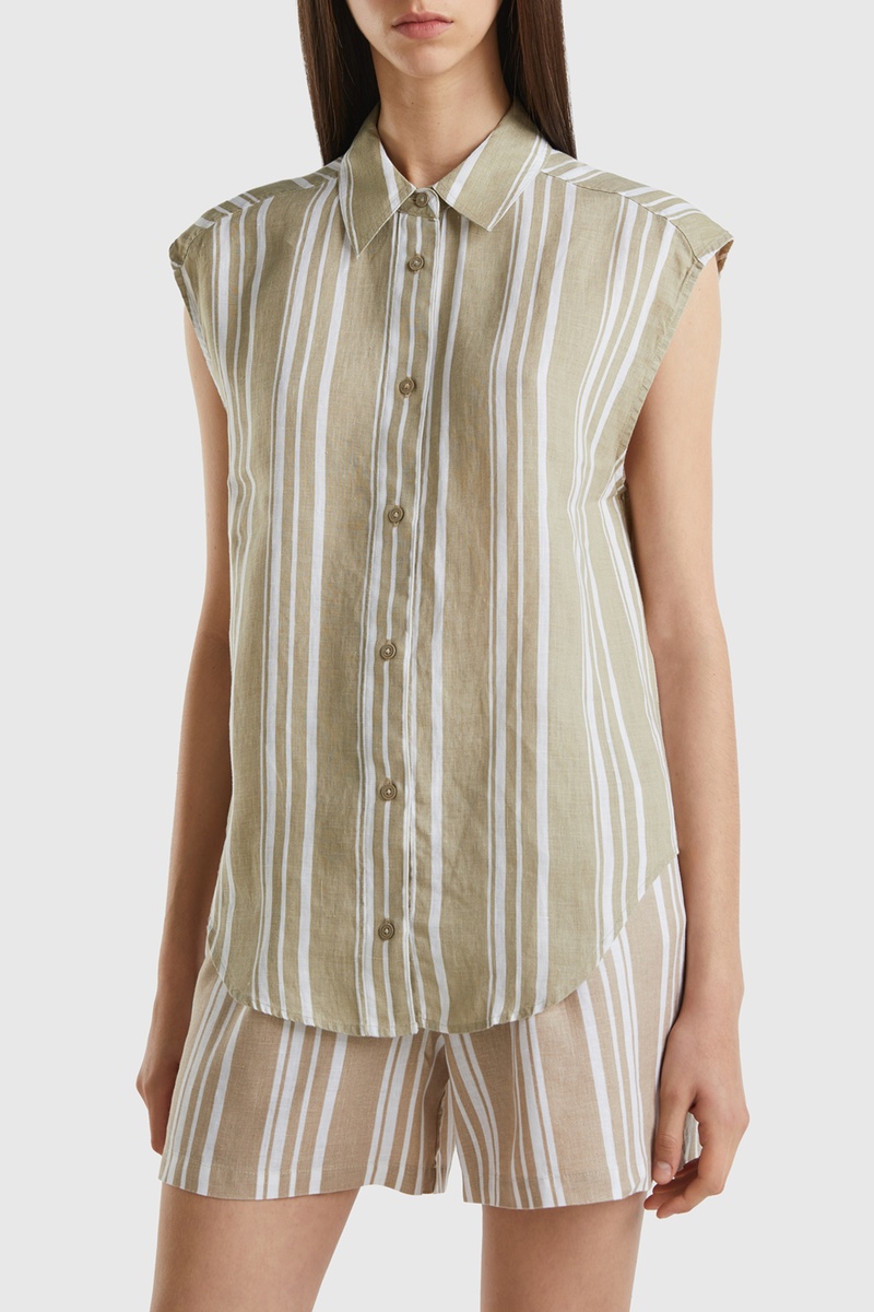 Chemisier en lin - Beige