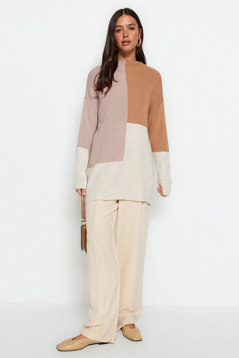 Trendyol Mujer Beige Jersey