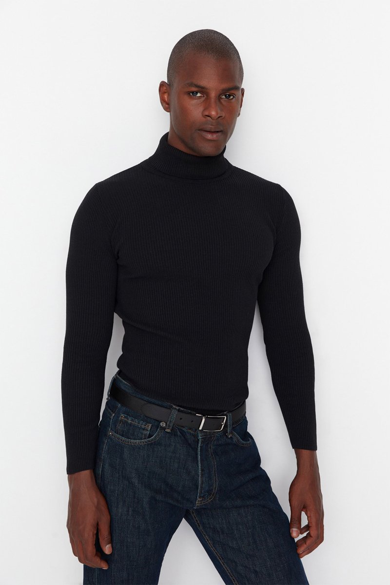 Trendyol Hombre Negro Jersey
