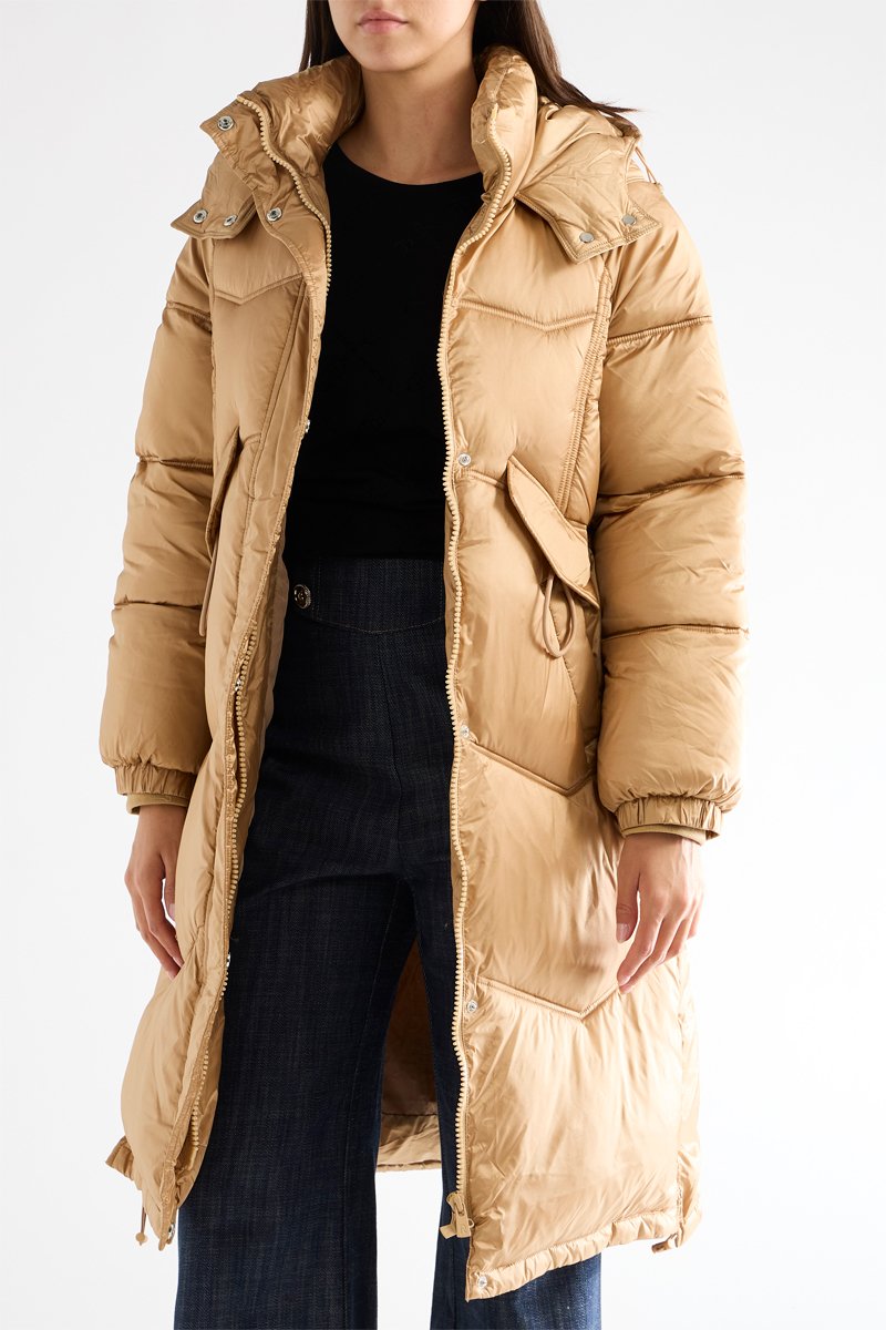 Rinascimento Mujer Beige Anorak Largo