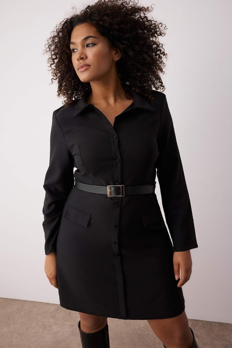 Trendyol Mujer Negro Mono Regular Fit