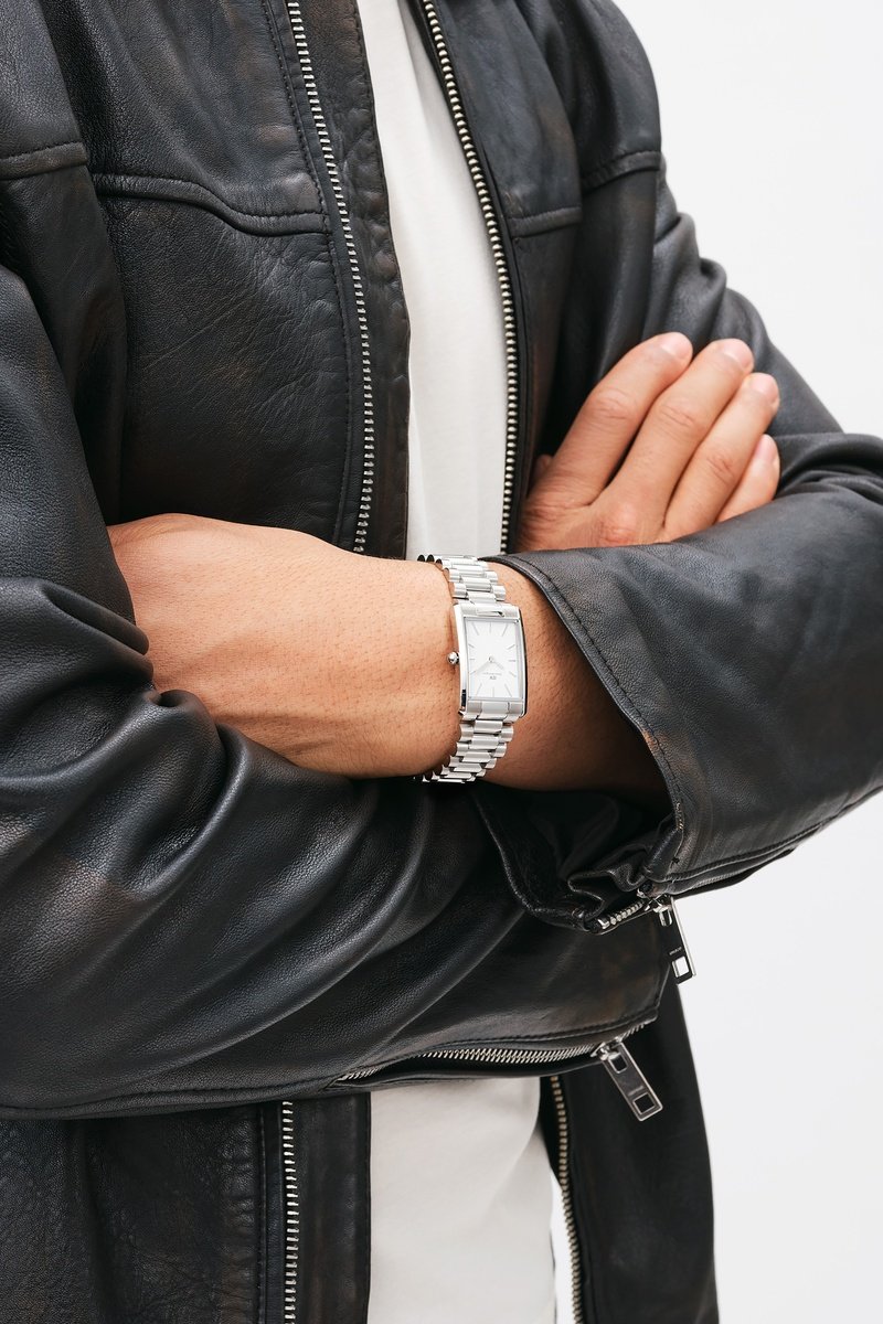 Daniel Wellington Unisex Blanco/Plateado Reloj De Cuarzo De Acero Inoxidable Bound - Y