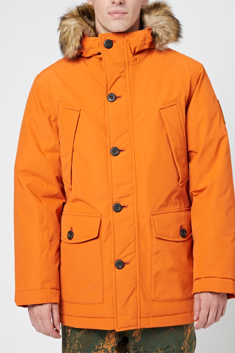 Parka à capuche Orange