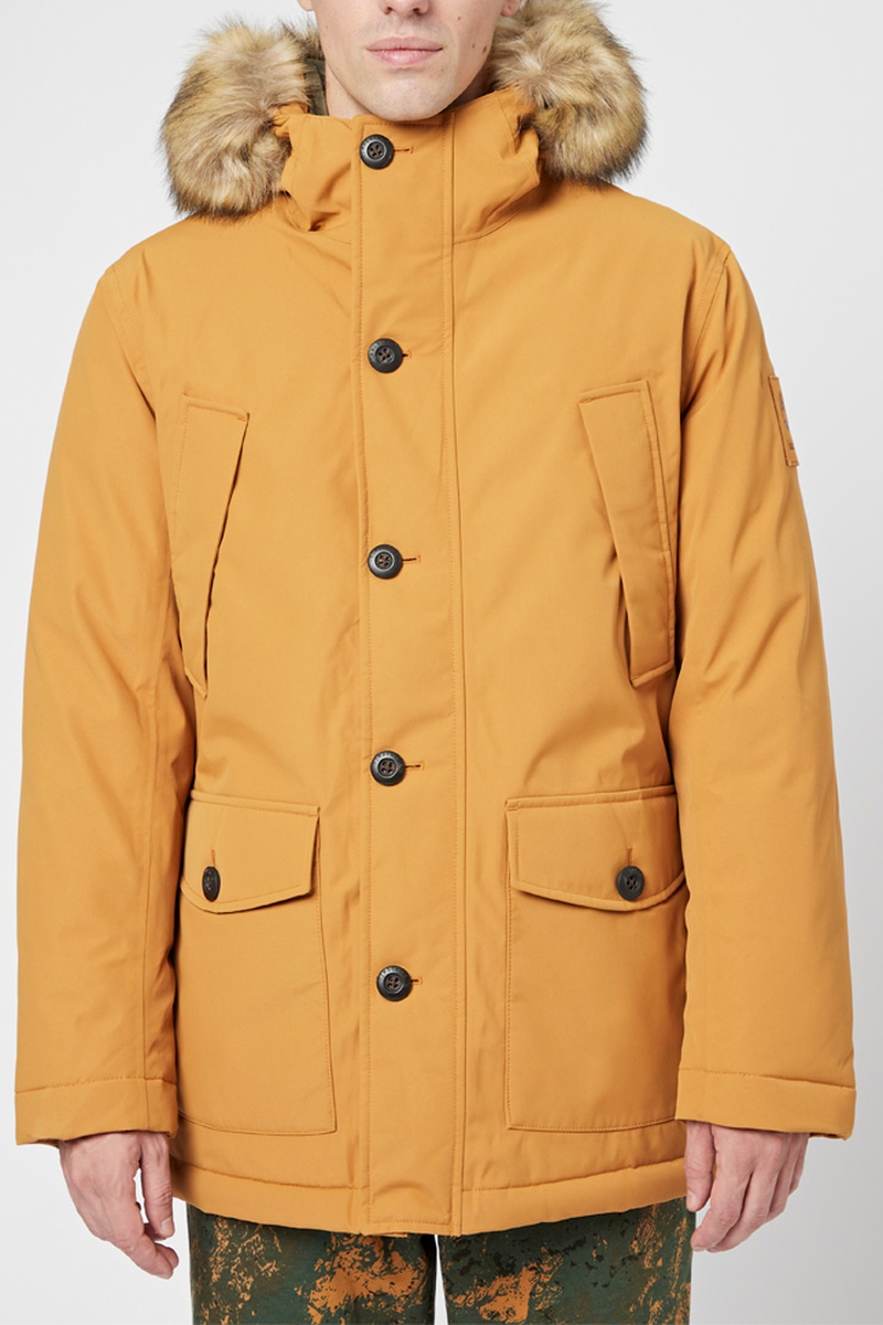 Parka à capuche waterproof Beige