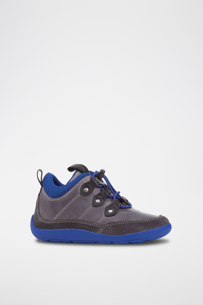 Baskets en cuir Barefeel Gris et bleu