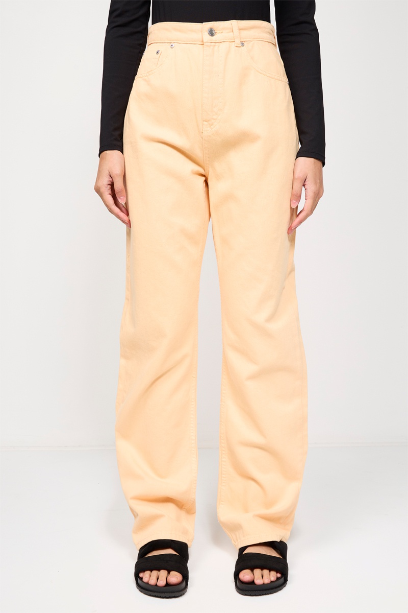 Jean wide legs Saumon