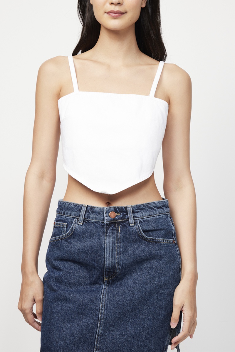 Crop top Blanc
