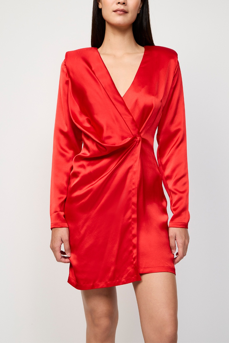 Robe portefeuille Rouge