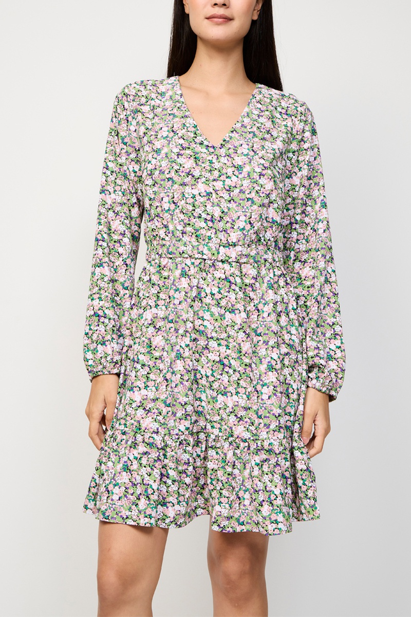 Robe droite Rose et vert