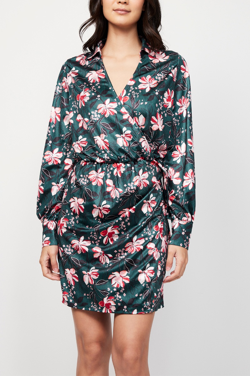 Robe droite Vert foncé