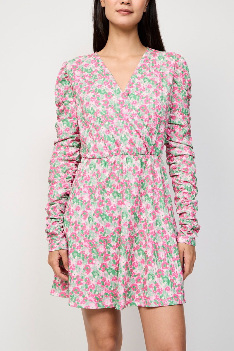 Robe droite Rose et vert