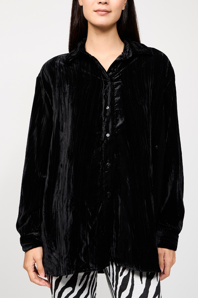 Tunique en velours Noir