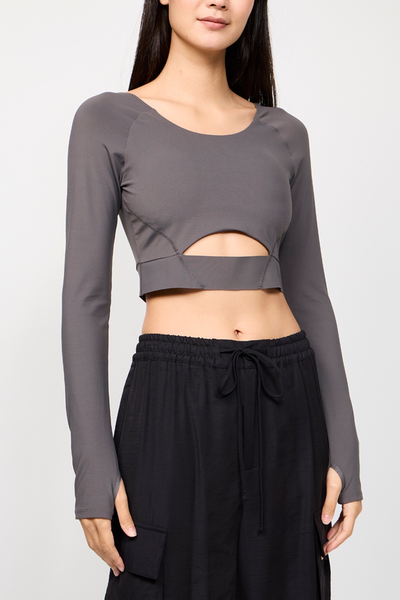 Crop top Taupe
