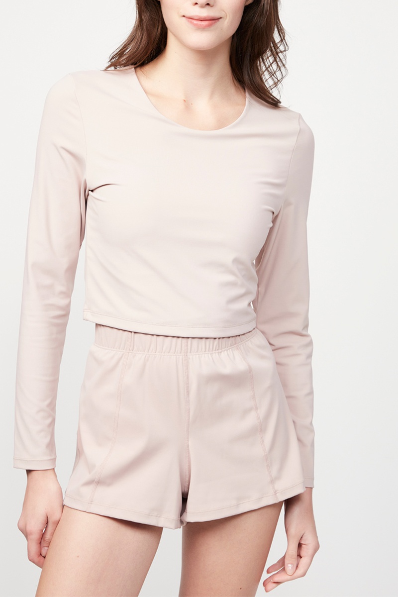 Crop top Rose poudré