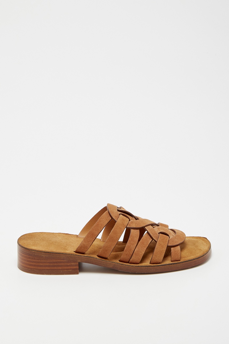 Mules en cuir Very Marron