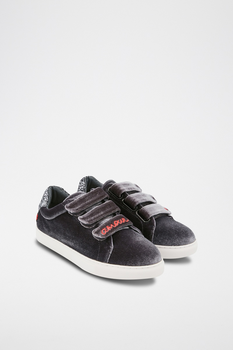 Sneakers Edith Gris anthracite - Bons baisers de Paname