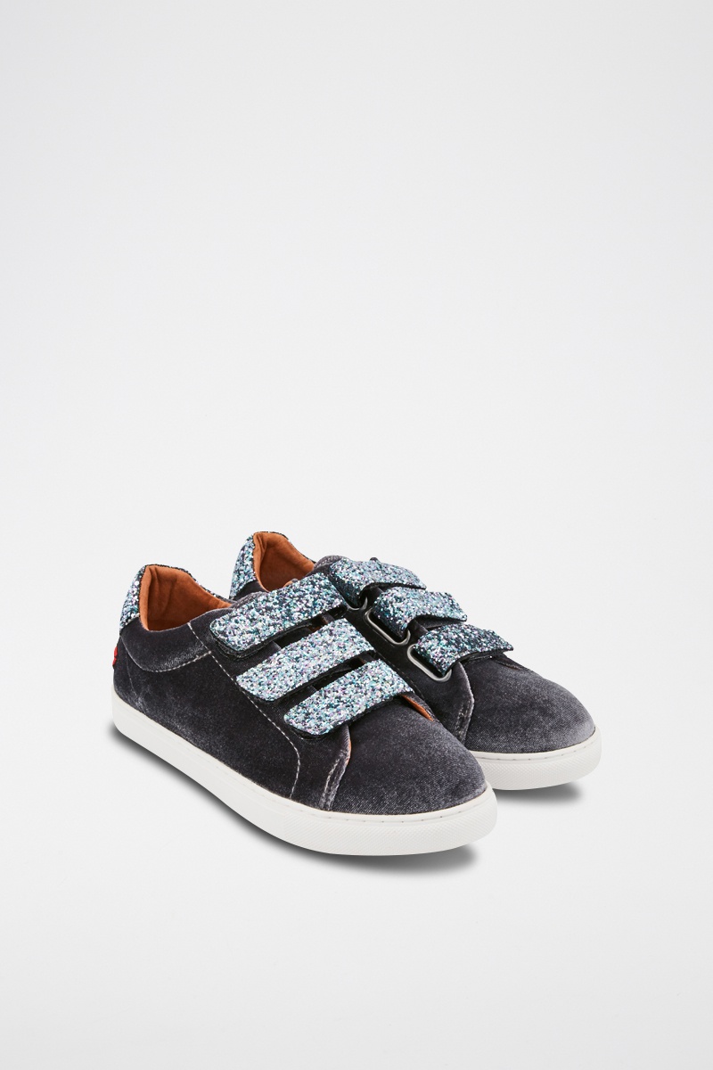 Sneakers Edith Gris anthracite - Bons baisers de Paname