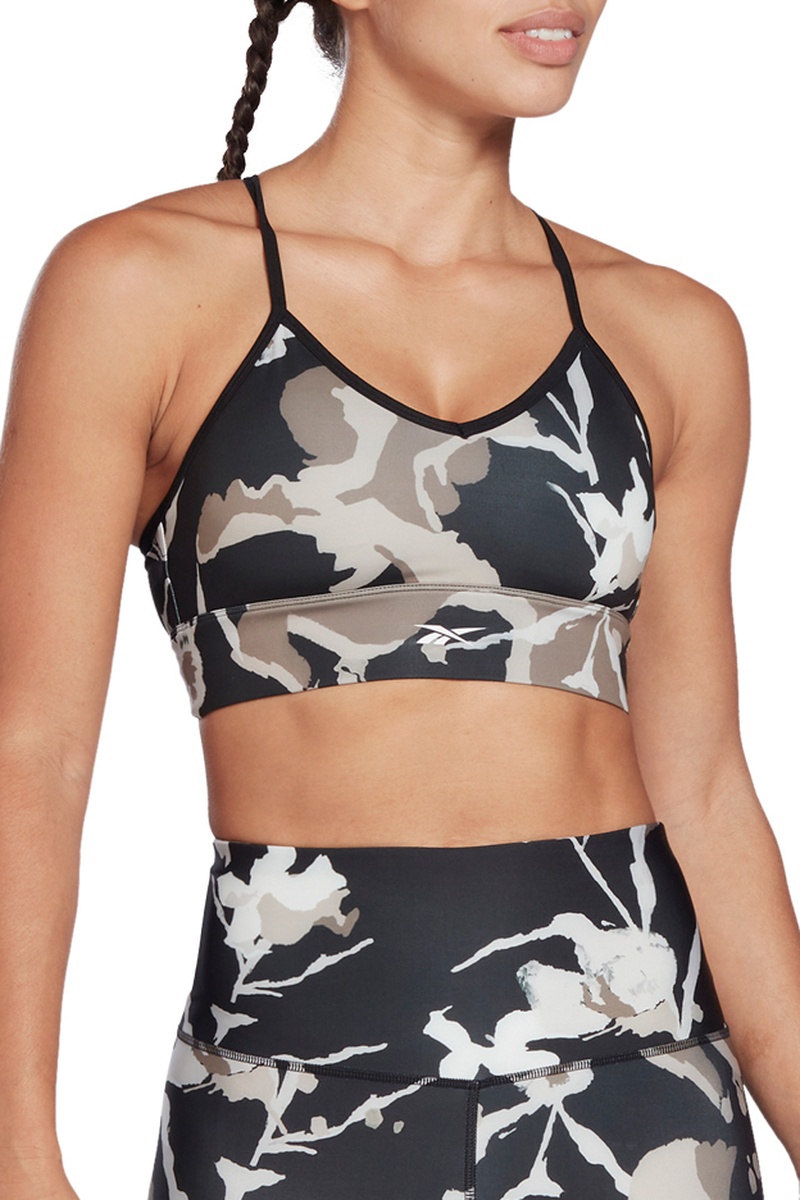 Brassière MYT AOP Noir et gris