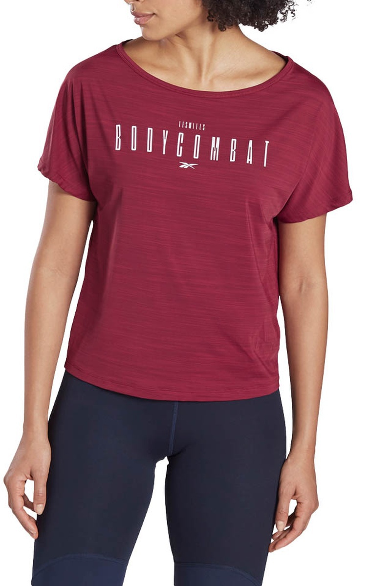 T-shirt LM AC BodyCombat - Bordeaux chiné