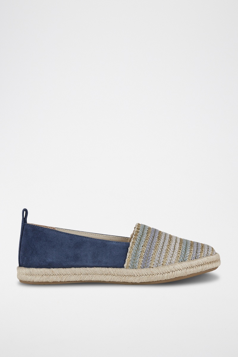 Espadrilles Modesty en nubuck Bleu et doré