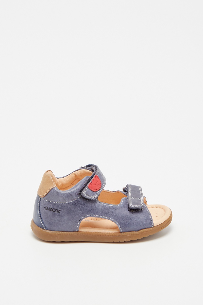 Sandales en cuir - Bleu marine