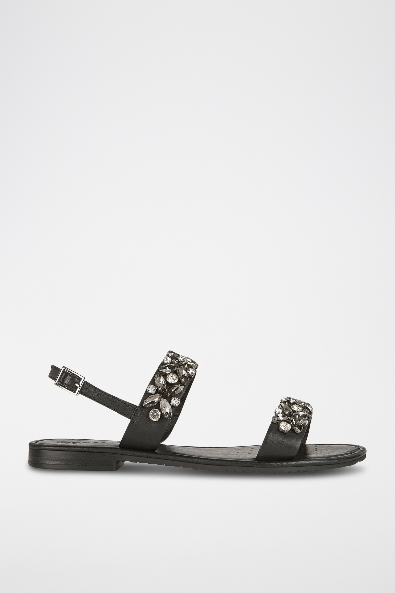 Sandales en cuir Sozy - Noir