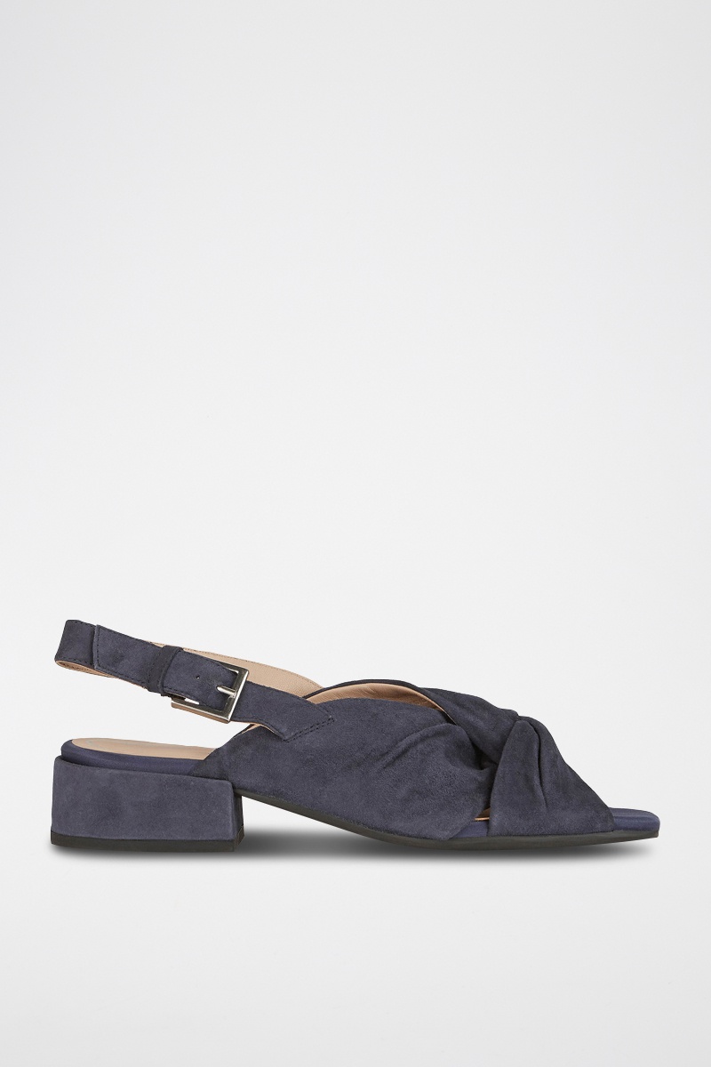 Sandales en nubuck Genziana - Bleu marine