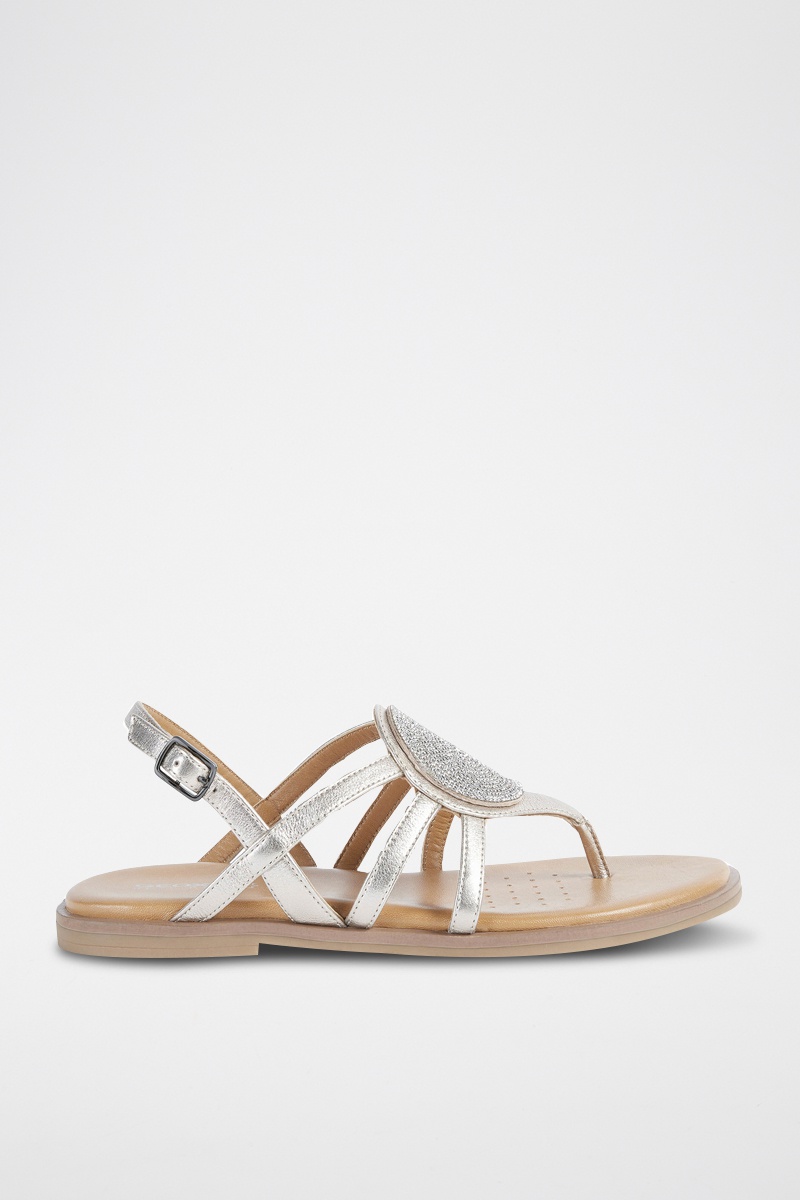 Sandales en cuir Naileen - Argenté