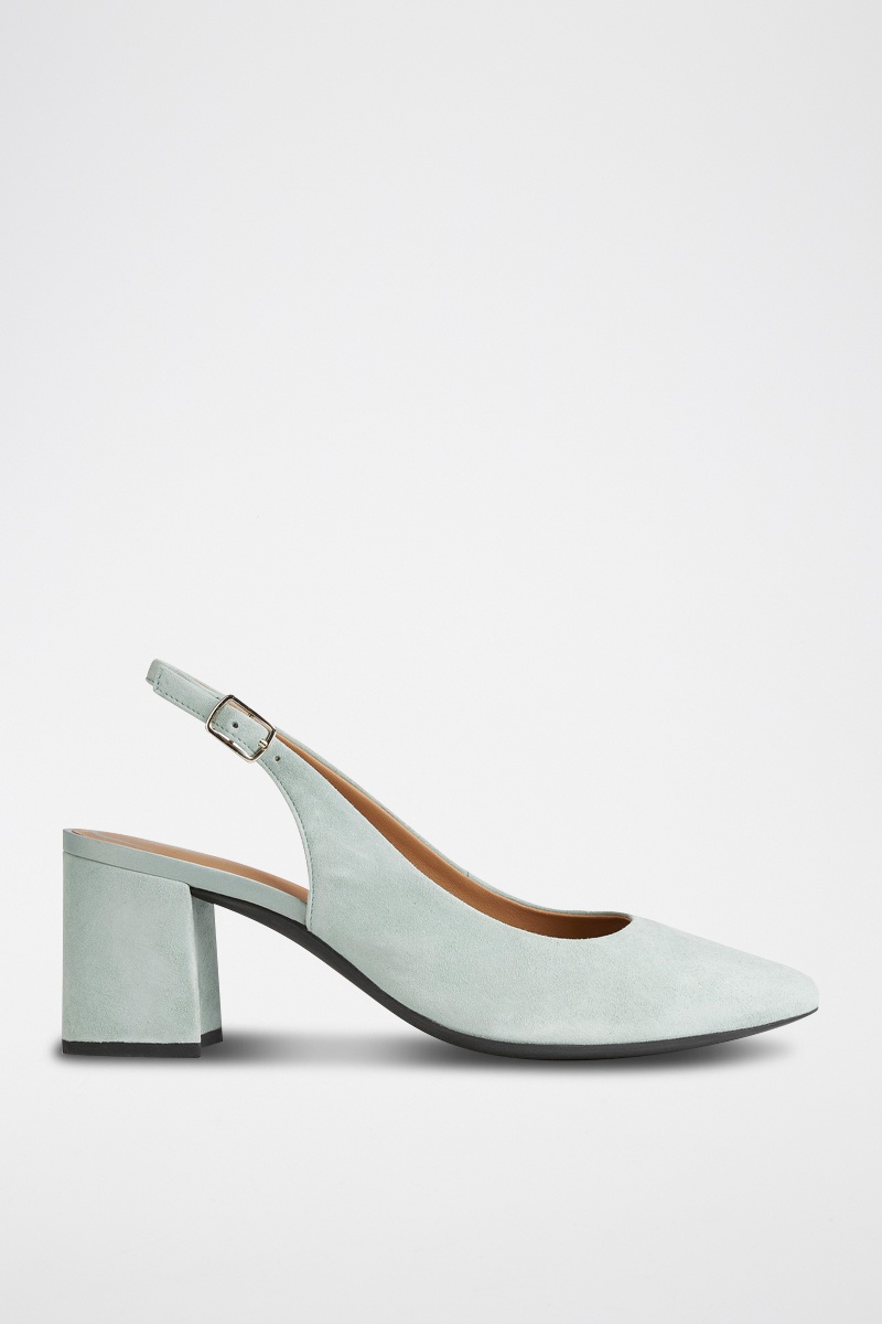 Sandales en cuir nappa Bigliana - Menthe