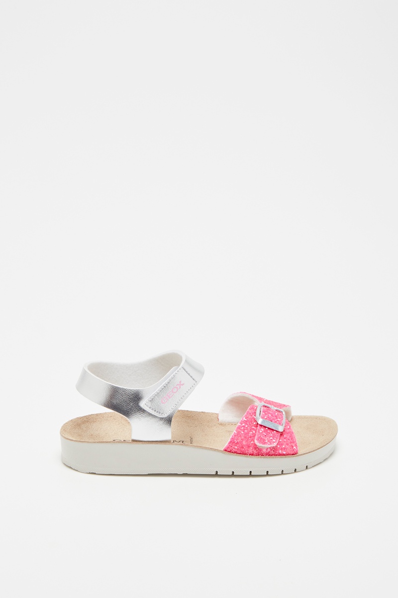 Sandales Costarei Blanc et rose