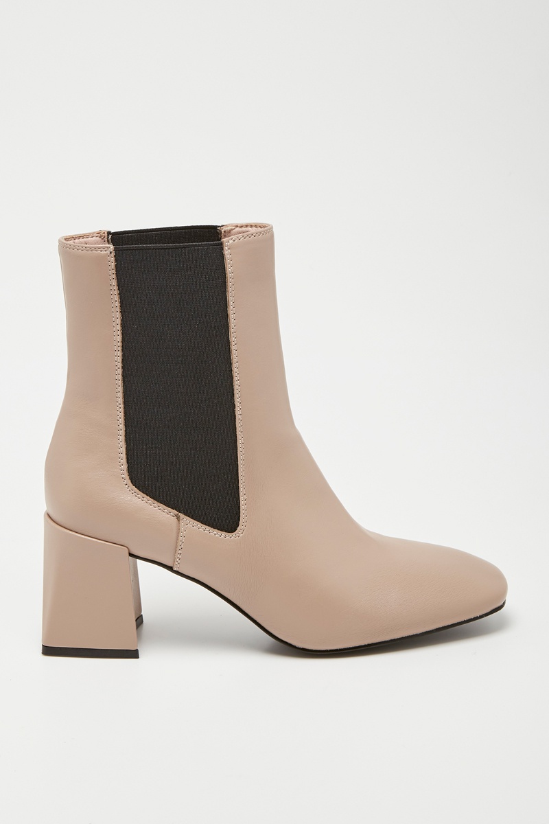 Bottines Chelsea Beige