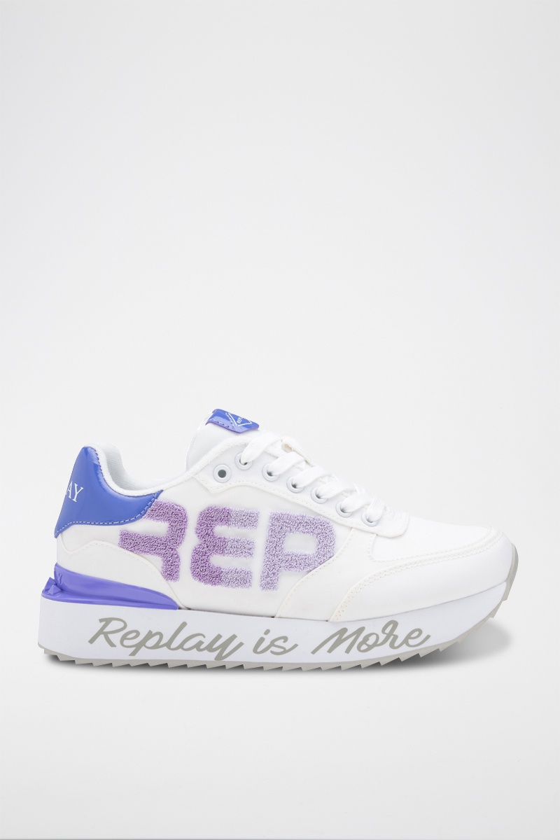 Baskets Blanc et bleu