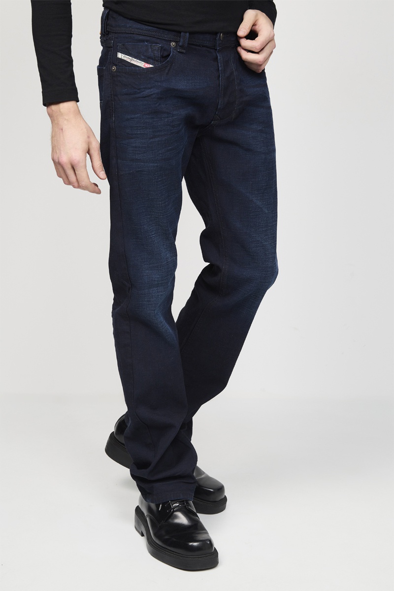 Jean droit Larkee Bleu marine