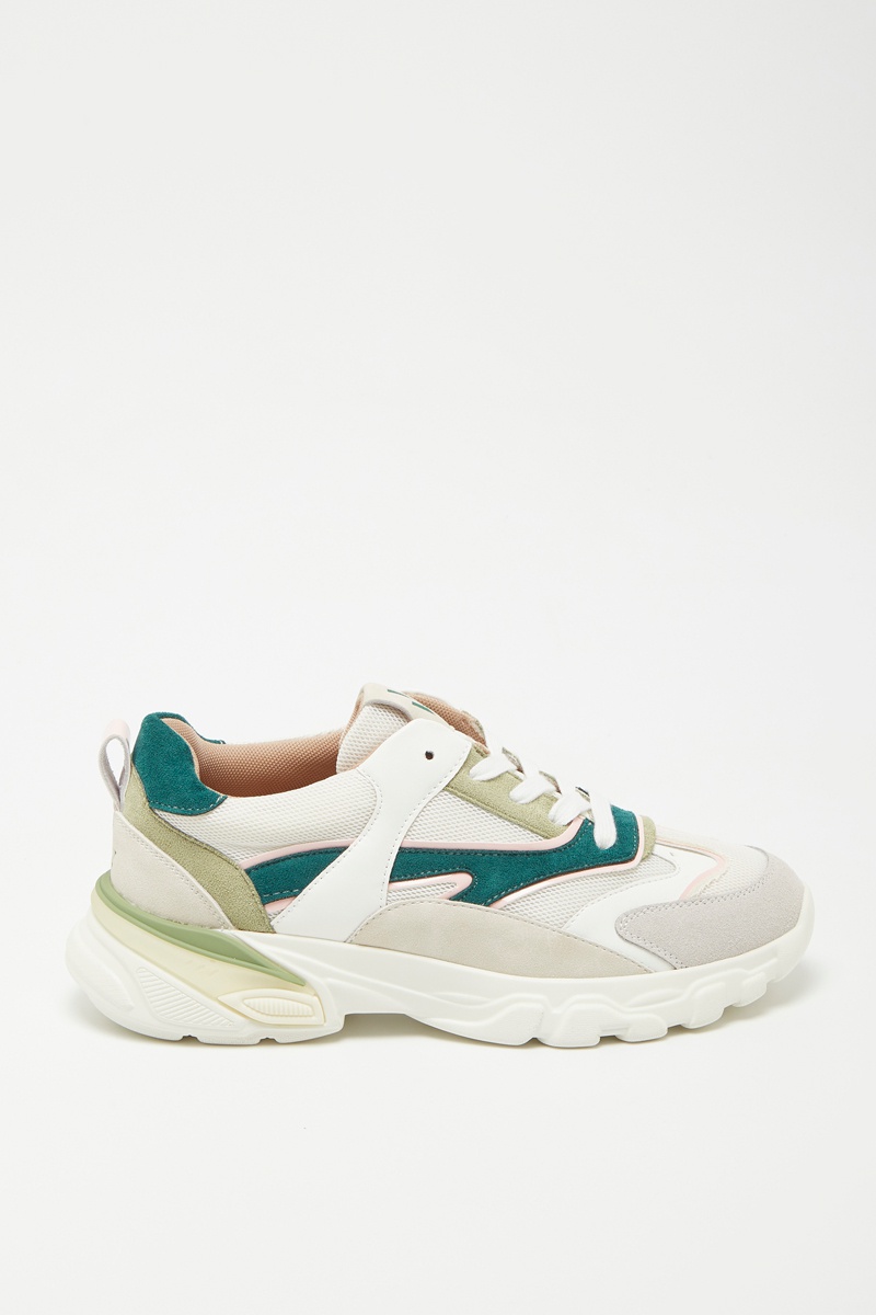 Baskets Blanc et vert