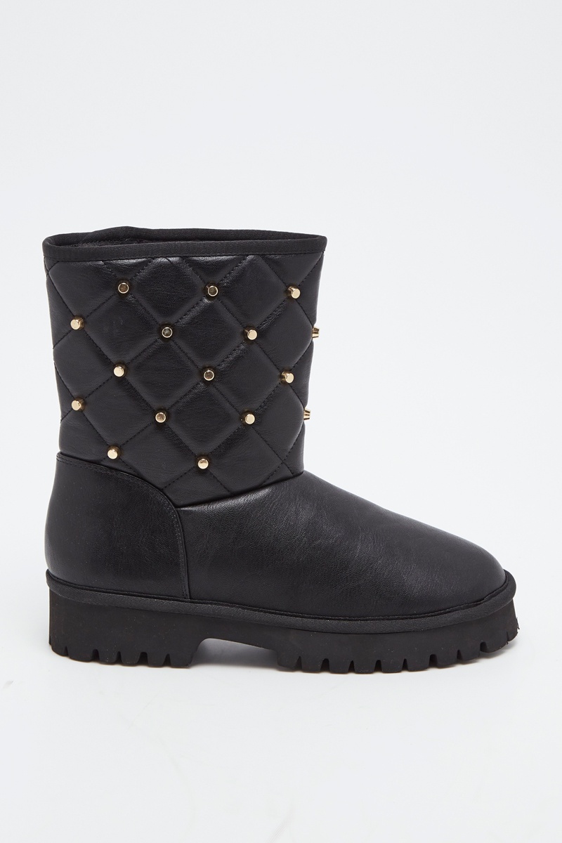 Bottines fourrées Noir