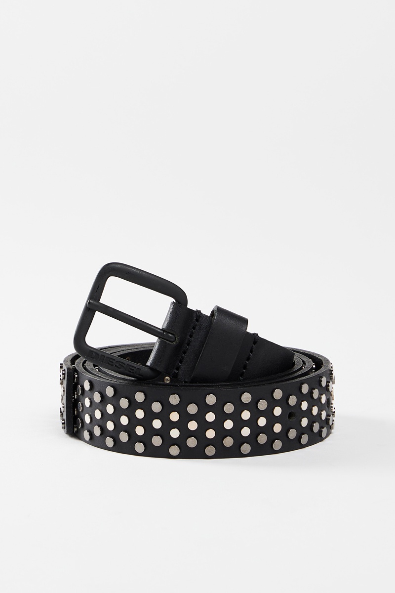 Ceinture en cuir Goujons Noir
