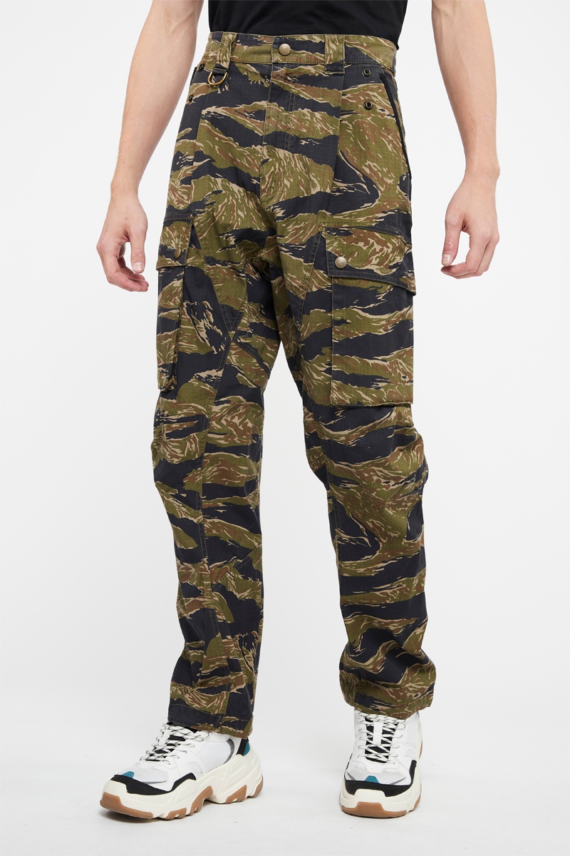 Pantalon cargo Barton Noir et kaki
