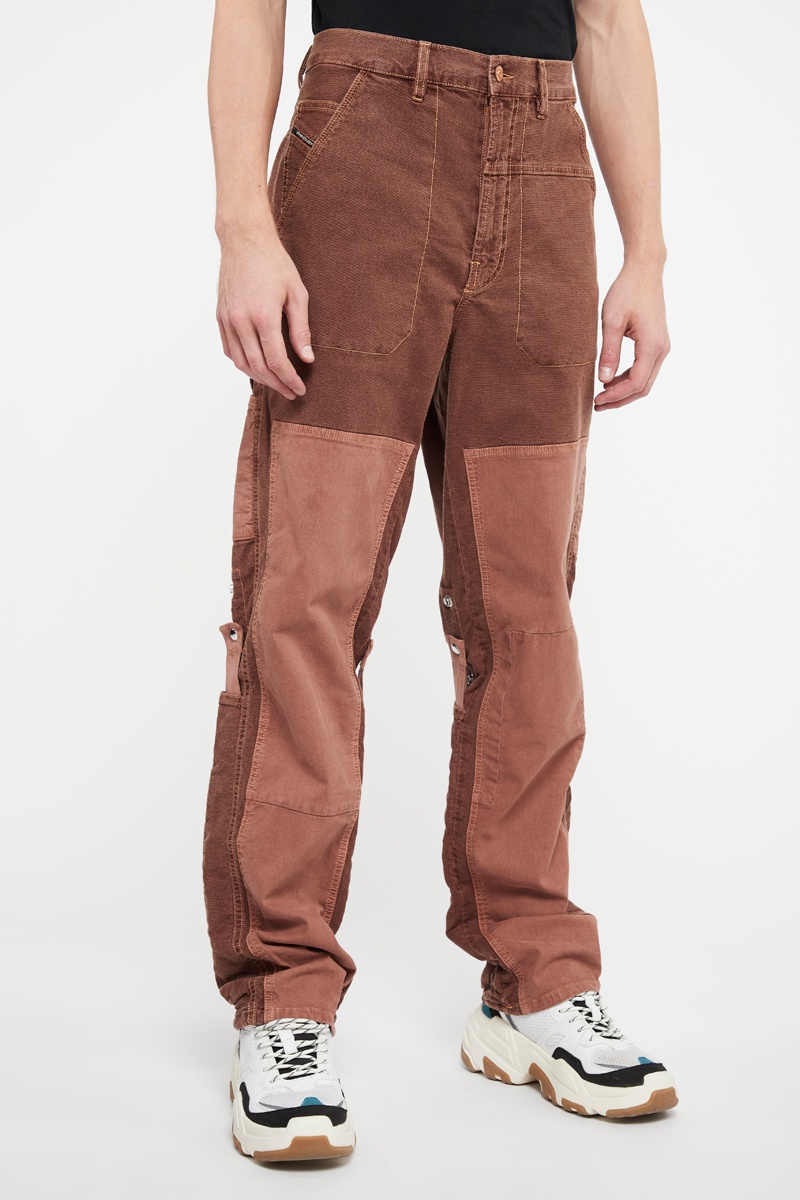 Pantalon droit Franky-Sne Rouge brique
