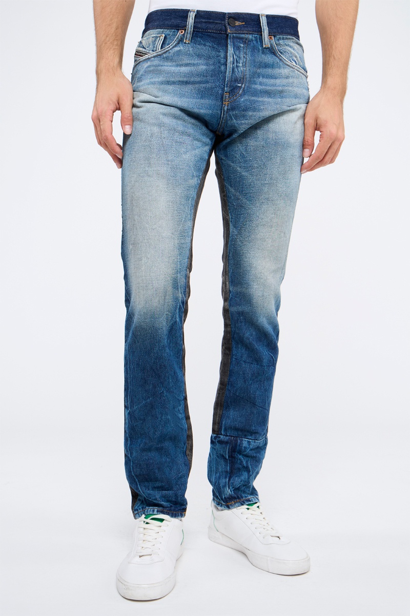 Jean droit Krax-Sp Bleu et noir