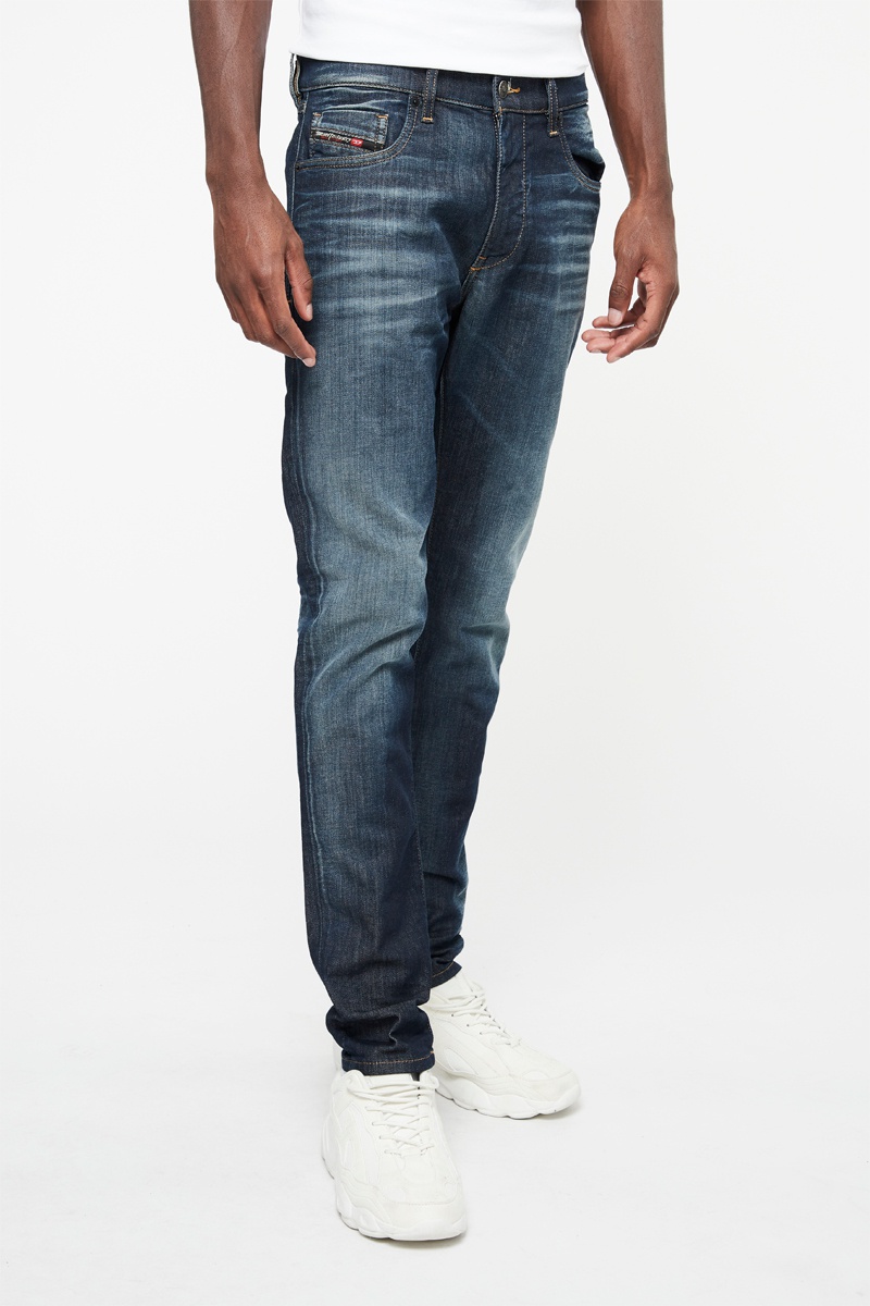 Jean droit Strukt Bleu foncé