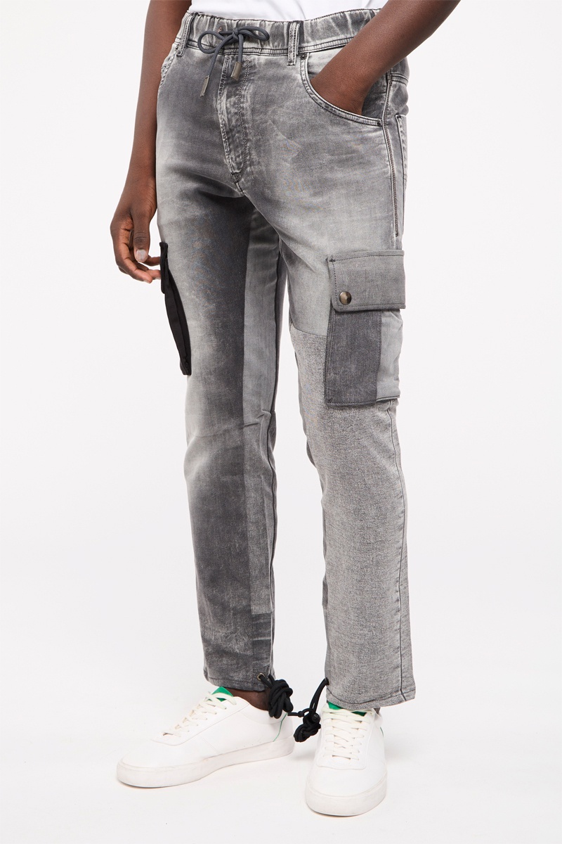 Jean cargo Argo-jog Gris