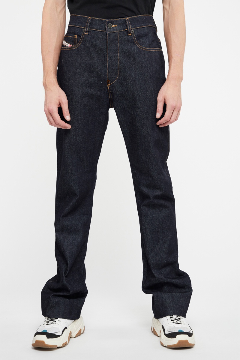 Jean droit Jefferr Bleu foncé