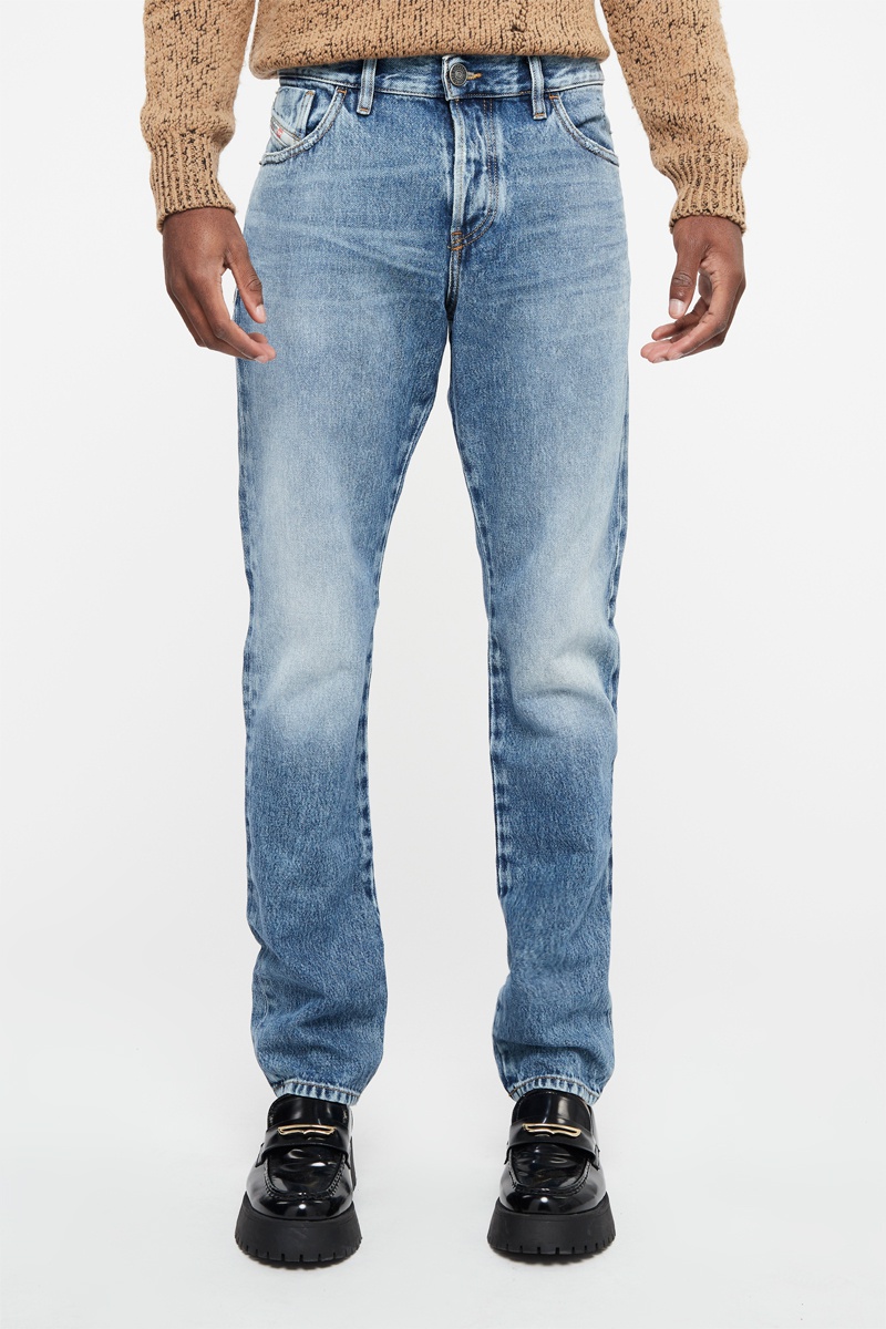 Jean droit Krax Bleu