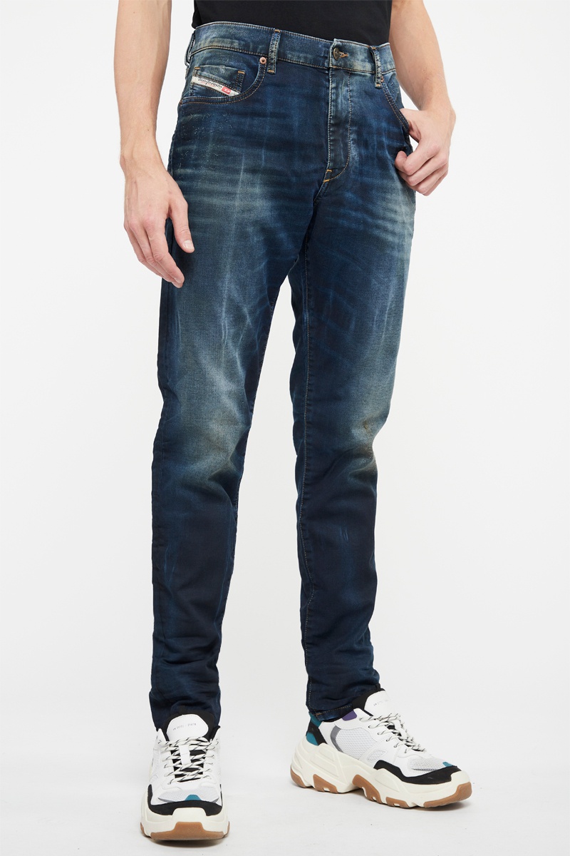 Jean droit Struk Bleu