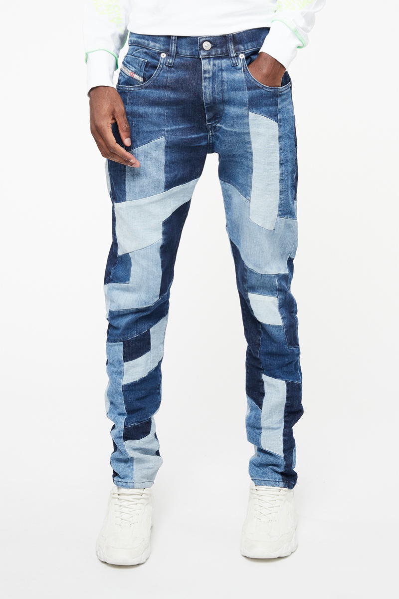 Jean droit Strukgr Bleu